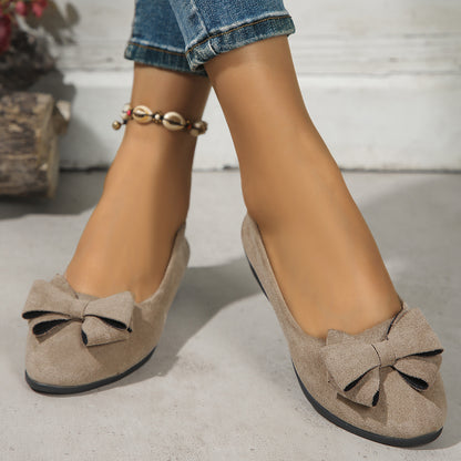 Eleanor | Scarpe in pelle scamosciata con fiocco