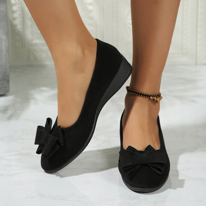 Eleanor | Scarpe in pelle scamosciata con fiocco