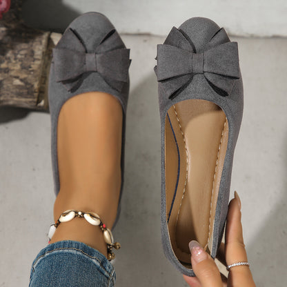 Eleanor | Scarpe in pelle scamosciata con fiocco