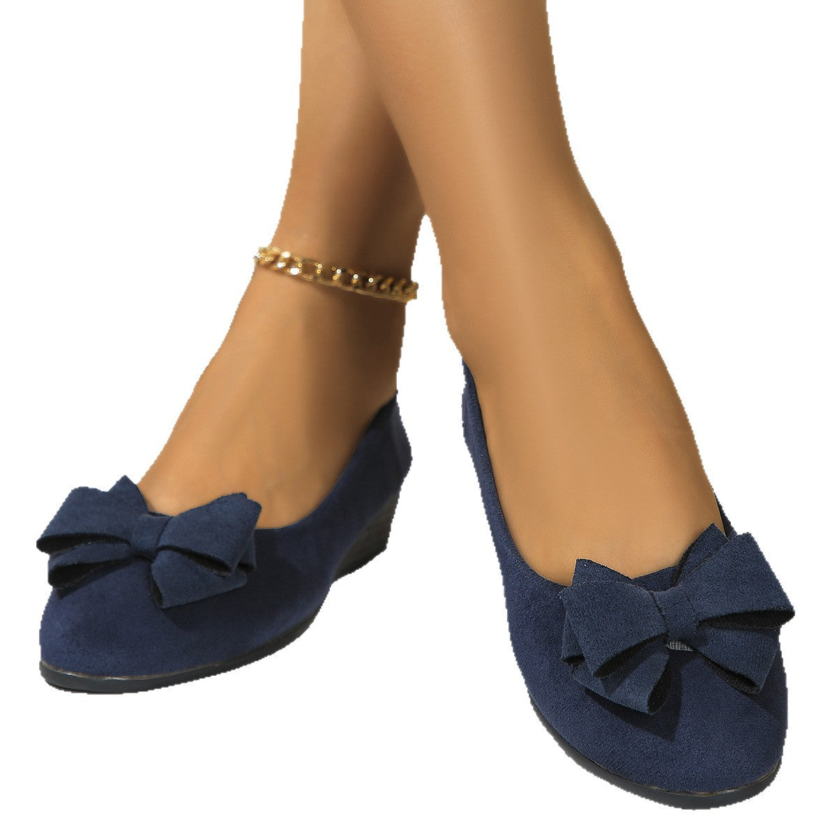 Eleanor | Scarpe in pelle scamosciata con fiocco